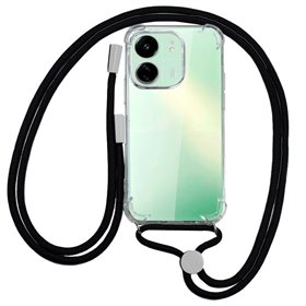 Capa COOL para Xiaomi Redmi 13C / 13C 5G / Poco C65 Cordão Preto