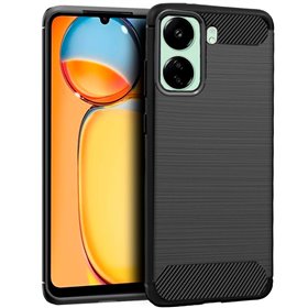 Capa COOL para Xiaomi Redmi 13C / Poco C65 Carbono Preto
