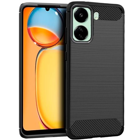 Capa COOL para Xiaomi Redmi 13C / Poco C65 Carbono Preto