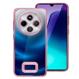 Capa COOL para Xiaomi Redmi 14C / Poco C75 Borde Metálico (Rosa)