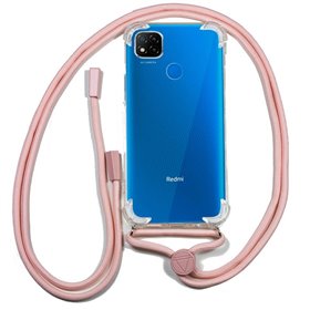 Capa COOL para Xiaomi Redmi 9C / 10A Cordão Rosa