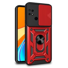 Capa COOL para Xiaomi Redmi 9C / 10A Hard Ring Vermelho