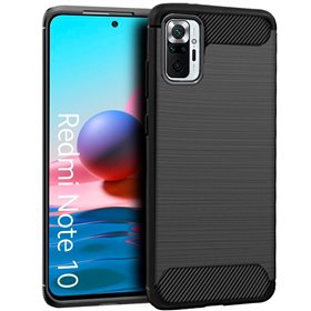 Capa COOL para Xiaomi Redmi Note 10 / Note 10s Carbono Preto