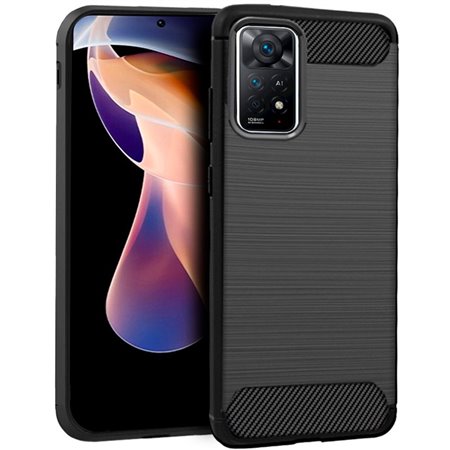 Capa COOL para Xiaomi Redmi Note 11 Pro / Note 11 Pro 5G / Note 12 Pro 4G Carbono Preto
