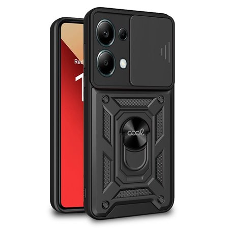 Capa COOL para Xiaomi Redmi Note 13 Pro / Note 14S / Poco M6 Pro Hard Ring Preto