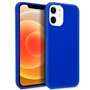 Capa de silicone COOL para iPhone 12 mini (azul)