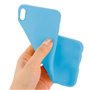 Capa de silicone COOL para iPhone XS Max (azul claro)