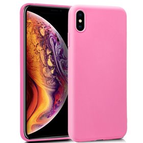 Capa de silicone COOL para iPhone XS Max (rosa)