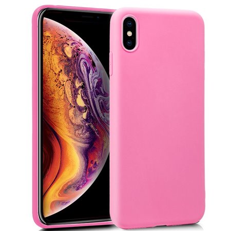 Capa de silicone COOL para iPhone XS Max (rosa)