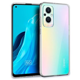 Capa de silicone COOL para Oppo Reno 8 Lite 5G Transparente