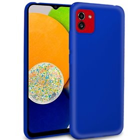 Capa de silicone COOL para Samsung A035 Galaxy A03 (azul)
