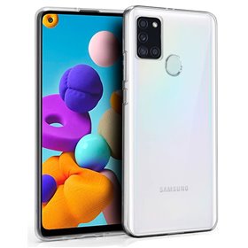 Capa de silicone COOL para Samsung A217 Galaxy A21s (transparente)