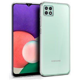 Capa de silicone COOL para Samsung A226 Galaxy A22 5G (transparente)
