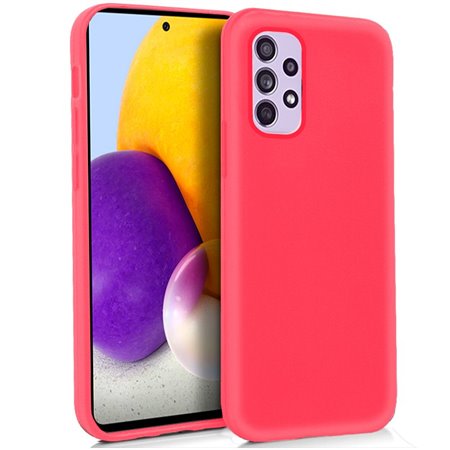 Capa de silicone COOL para Samsung A725 Galaxy A72 (rosa)