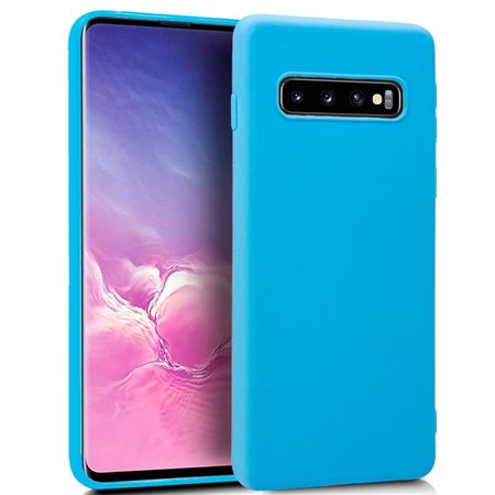 Capa de silicone COOL para Samsung G973 Galaxy S10 (azul claro)