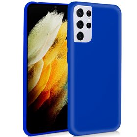 Capa de silicone COOL para Samsung G998 Galaxy S21 Ultra (azul)