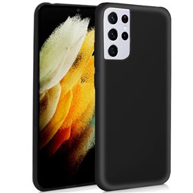 Capa de silicone COOL para Samsung G998 Galaxy S21 Ultra (preta)