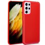 Capa de silicone COOL para Samsung G998 Galaxy S21 Ultra (vermelha)