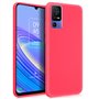 Capa de silicone COOL para TCL 40 SE (Rosa)