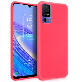 Capa de silicone COOL para TCL 40 SE (Rosa)