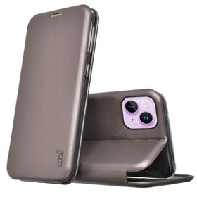 Capa Flip Cover COOL para iPhone 14 Elegance Prata