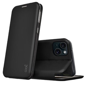 Capa Flip Cover COOL para iPhone 15 Elegance Preto