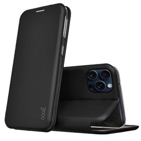 Capa Flip Cover COOL para iPhone 15 Pro Elegance Preto