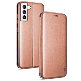 Capa Flip Cover COOL para Samsung G996 Galaxy S21 Plus Elegance Rose Gold