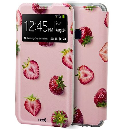 Capa Flip Cover COOL para Samsung M315 Galaxy M31 Morangos