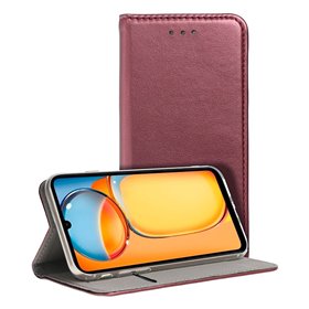 Capa Flip Cover COOL para Xiaomi Redmi 13C / 13C 5G / Poco C65 Burgundy