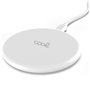 Carregador Base Dock para smartphones Qi Wireless universal COOL Branco