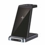 Carregador Base Dock Qi Sem Fio 3 em 1 COOL Preto