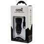 Carregador de carro Cabo MicroUsb (2 x USB) COOL 2.4A Kit 2 em 1 Preto