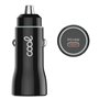 Carregador de carro de entrada universal tipo C (PD) COOL (18 W) preto
