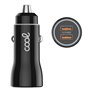 Carregador de carro de entrada USB dupla universal COOL preto 2,4 amp