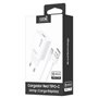 Carregador de Rede Conector Tipo-C Universal 3 Amp (Carga Rápida) COOL Kit 2 em 1 Branco