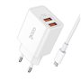 Carregador de Rede para iPhone COOL 2 x USB + Cabo Lightning 1,2 m (2,4 Amp)
