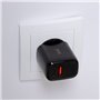 Carregador de rede rápido universal (PD) duplo tipo C / USB COOL (20 W) preto