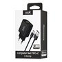 Carregador de Rede Tipo C + Cabo COOL Universal 2.4Amp Preto
