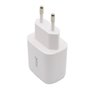 Carregador de rede Universal Fast Charger (PD) Dual Type-C / USB COOL (20W) Branco