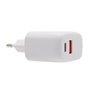 Carregador de rede Universal Fast Charger (PD) Dual Type-C / USB COOL (20W) Branco