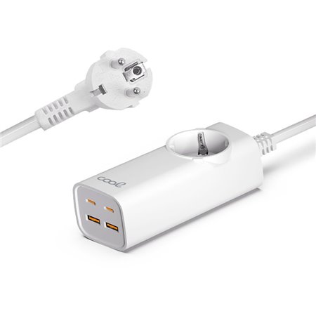 Carregador Multiporta Universal COOL 65W (5 Portos) Branco