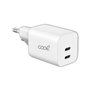 Carregador Rápido Universal (PD) Dual 2 x Type-C COOL (35 W) Branco