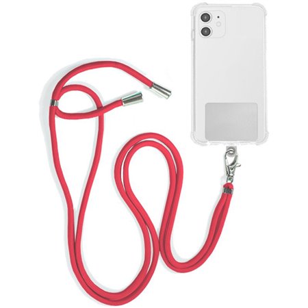Cordão suspenso universal COOL com cartão de smartphone Fúcsia