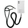Cordão suspenso universal COOL com cartão de smartphone Preto