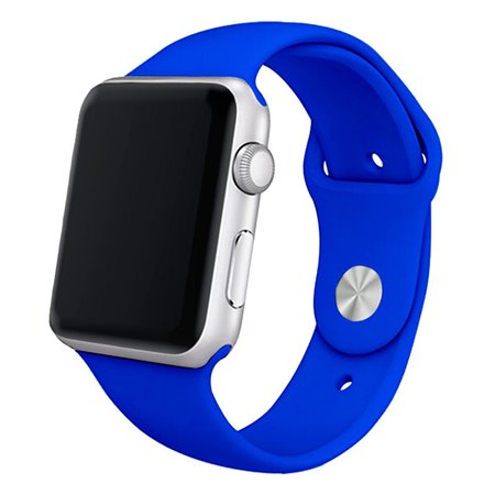 Correia COOL para Apple Watch Series 1 / 2 / 3 / 4 / 5 / 6 / 7 / 8 / 9 / SE (38 / 40 / 41 mm) Borracha Azul