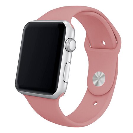 Correia COOL para Apple Watch Series 1 / 2 / 3 / 4 / 5 / 6 / 7 / 8 / 9 / SE (38 / 40 / 41 mm) Borracha Rosa