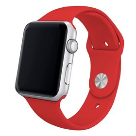 Correia COOL para Apple Watch Series 1 / 2 / 3 / 4 / 5 / 6 / 7 / 8 / 9 / SE (38 / 40 / 41 mm) Borracha Vermelho