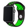 Correia COOL para Apple Watch Series 1 / 2 / 3 / 4 / 5 / 6 / 7 / 8 / 9 / SE (38 / 40 / 41 mm) Sport Preto