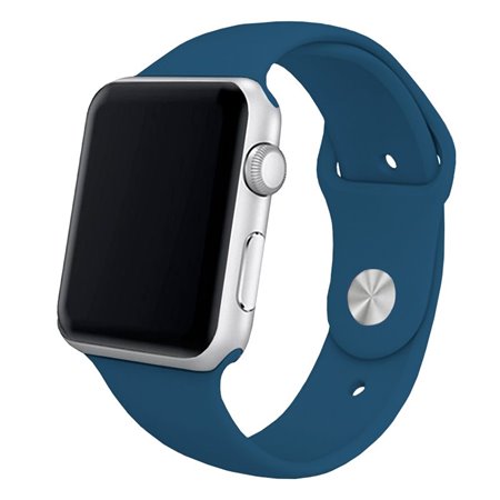 Correia COOL para Apple Watch Series 1 / 2 / 3 / 4 / 5 / 6 / 7 / 8 / 9 / SE (42 / 44 / 45 mm) Borracha Azul